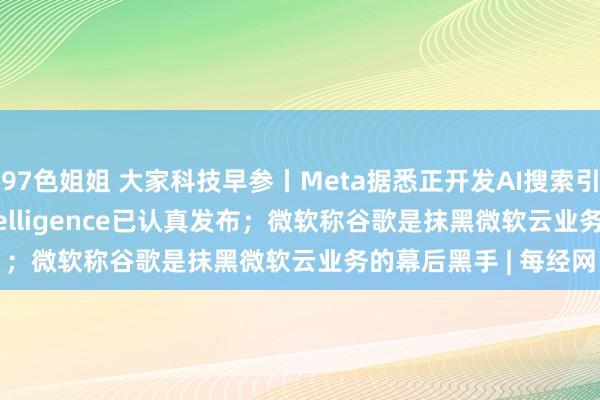 97色姐姐 大家科技早参丨Meta据悉正开发AI搜索引擎；苹果Apple Intelligence已认真发布；微软称谷歌是抹黑微软云业务的幕后黑手 | 每经网